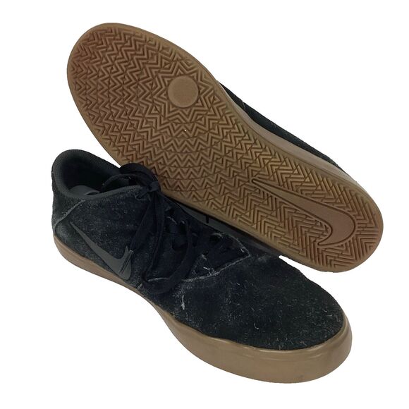 Nike SB Check Black - Men's Sz 12 - Black Suede - Low Skate Shoes - 705265-003 - Picture 1 of 8